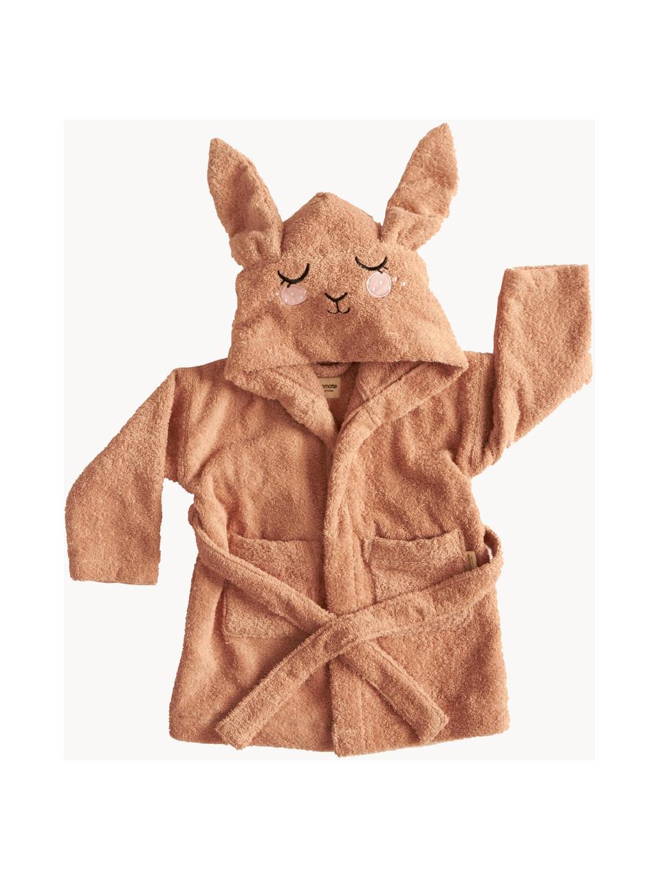 Detský župan Bunny, rôzne veľkosti, 100 % organická bavlna, certifikát GOTS, Nugátová, Š 36 x D 48 cm (1-2 roky)