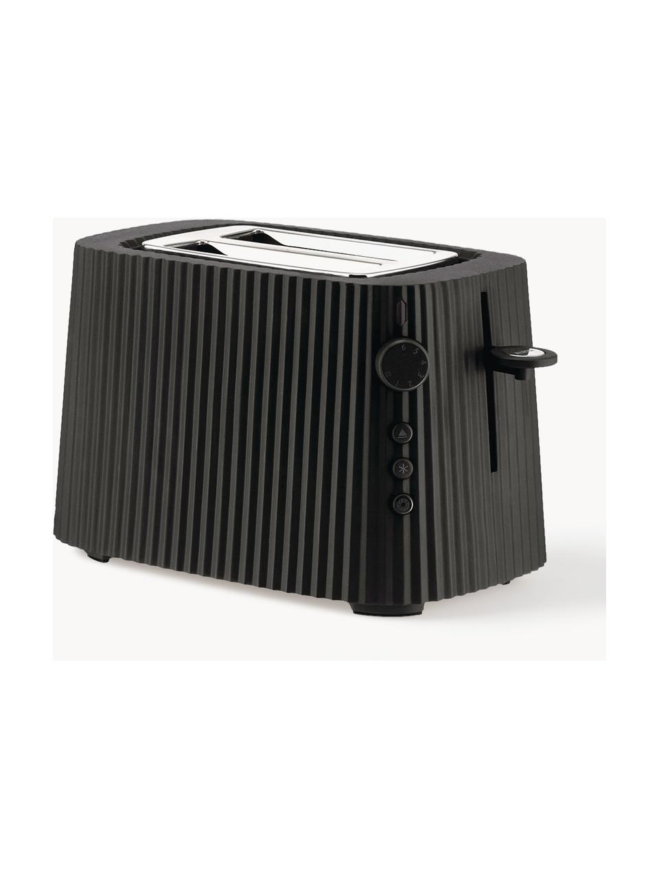 Toaster Plissé, Thermoplastisches Harz, Schwarz, B 34 x T 19 cm