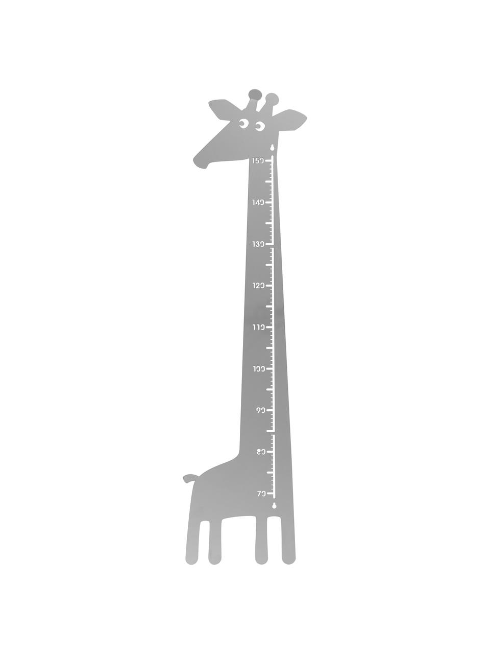 Toise de mesure Giraffe, Métal, revêtement par poudre, Gris, larg. 28 x haut. 115 cm