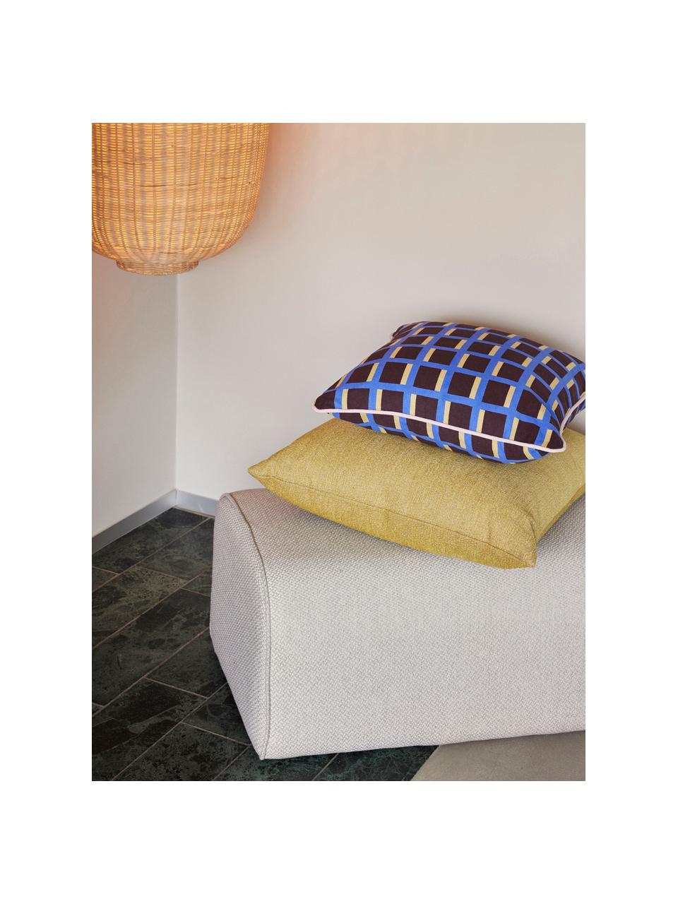 Taburete tapizado Mellow, Tapizado: 100% poliéster Alta resis, Estructura: madera de abedul, Tejido beige claro, An 81 x F 40 cm