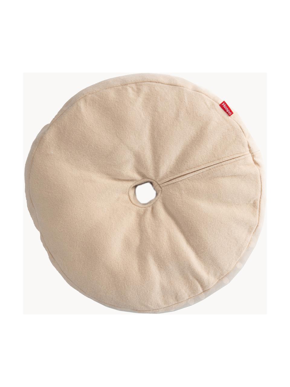 Katzenbett Donut, Bezug: 70 % Baumwolle, 15 % Poly, Hellbeige, Ø 60 x H 12 cm