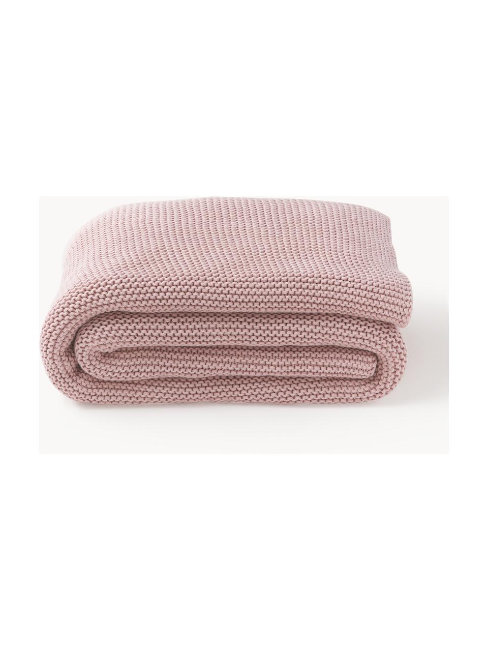 Plaid en tricot de coton bio Aladyn, 100 % coton bio, certifié GOTS

Le matériau est certifié STANDARD 100 OEKO-TEX®, 11.HIN.00050, HOHENSTEIN HTTI, Rose pâle, larg. 150 x long. 200 cm