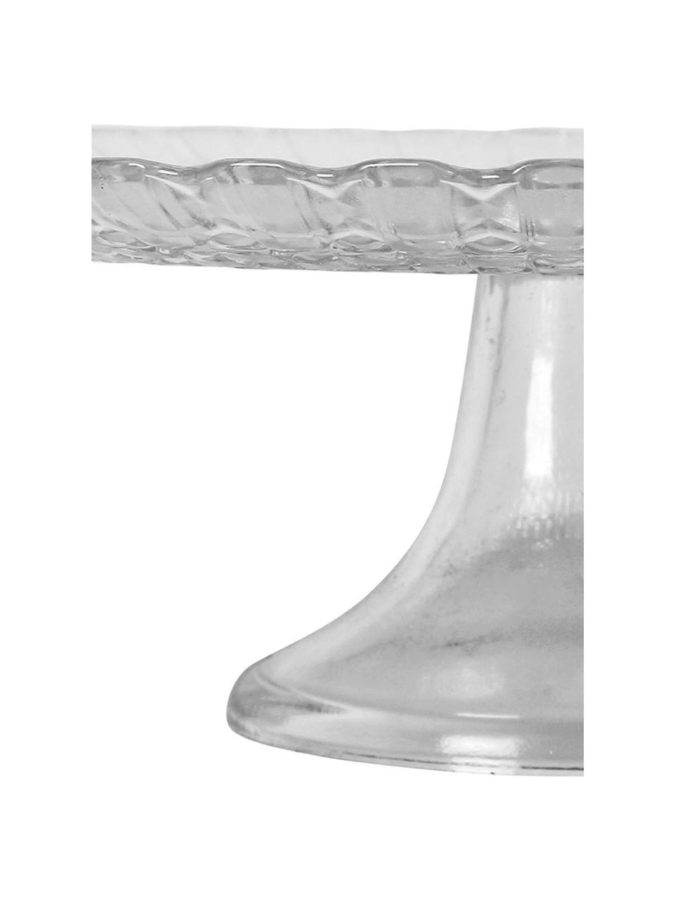 Fuente para postre Milesia, Vidrio, Transparente, Ø 33 x Al 9 cm