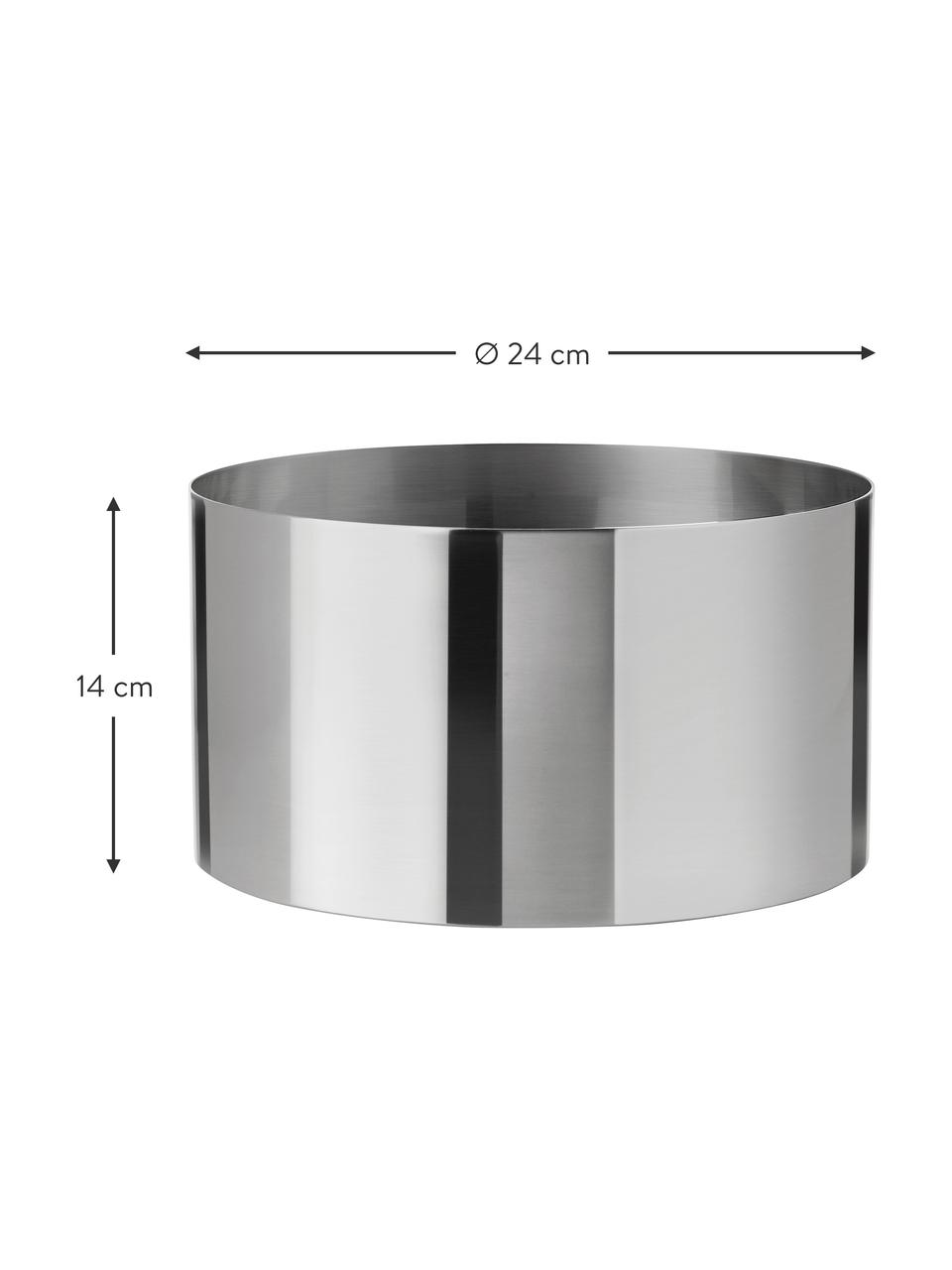 Salatschüssel Arne Jacobsen aus Edelstahl, Edelstahl, poliert, Silberfarben, Ø 24 x H 14 cm