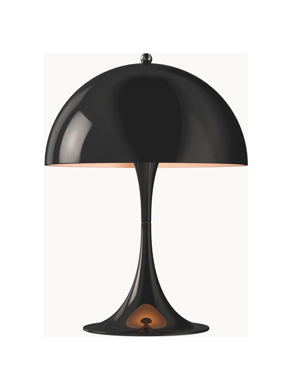 Lampe à poser LED à intensité variable avec fonction minuterie Panthella, haut. 34 cm, Acier noir, Ø 25 x haut. 34 cm