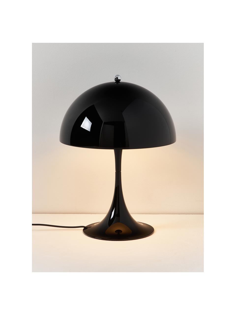 Stmievateľná stolová LED lampa Panthella, V 34 cm, Oceľ čierna, Ø 25 x V 34 cm