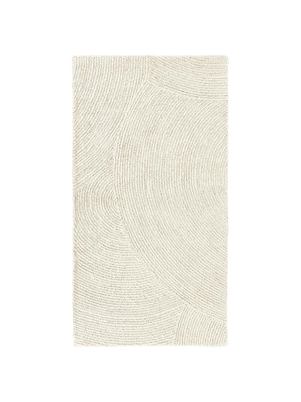 Ručně všívaný koberec s nízkým vlasem vyrobený z recyklovaných materiálů Eleni, Béžová, Š 80 cm, D 150 cm (velikost XS)