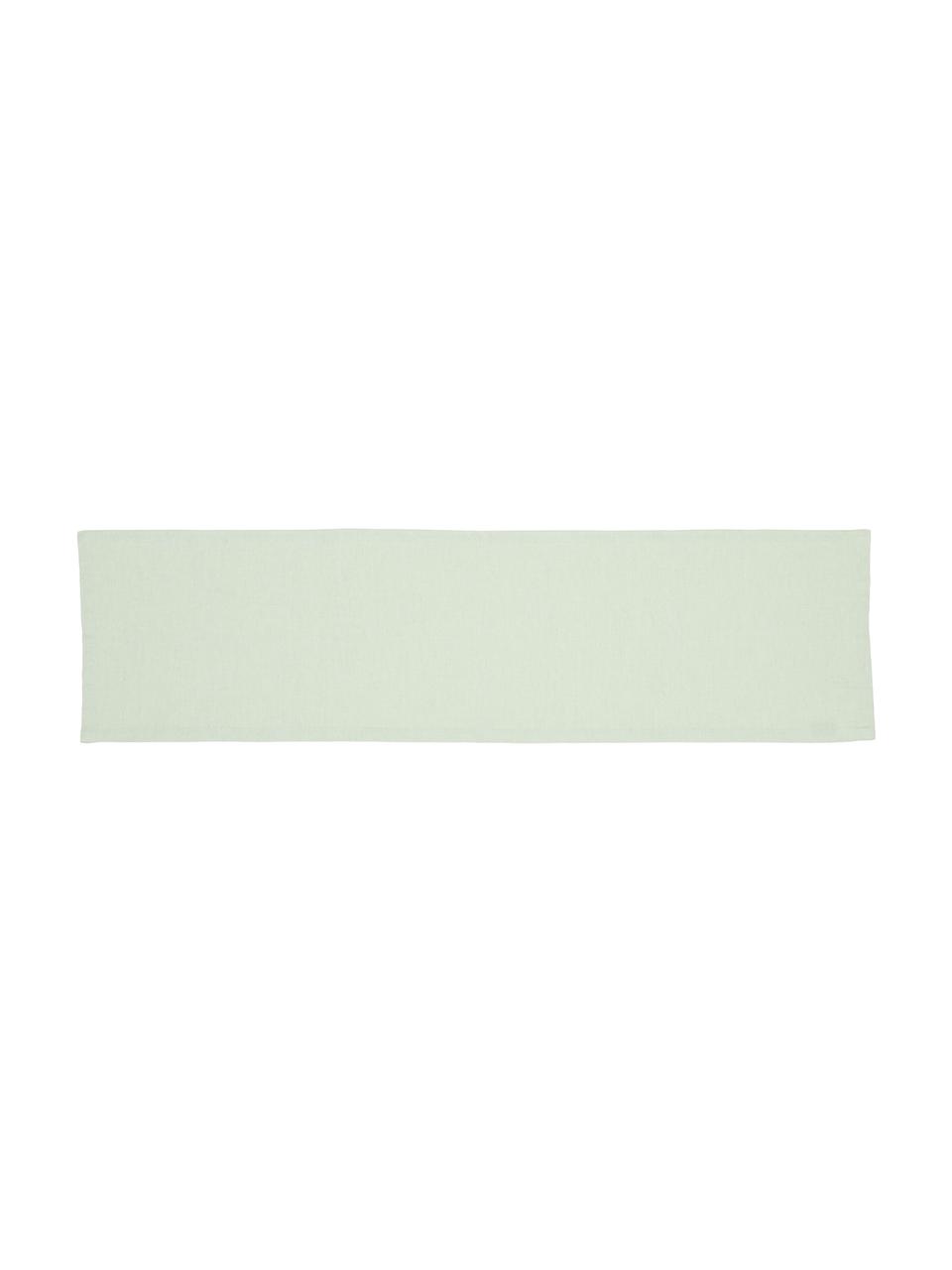 Chemin de table en mélange de coton Riva, 55 % coton, 45 % polyester

Le matériau est certifié STANDARD 100 OEKO-TEX®, 14.HIN.40536, HOHENSTEIN HTTI, Vert pastel, larg. 40 x long. 150 cm