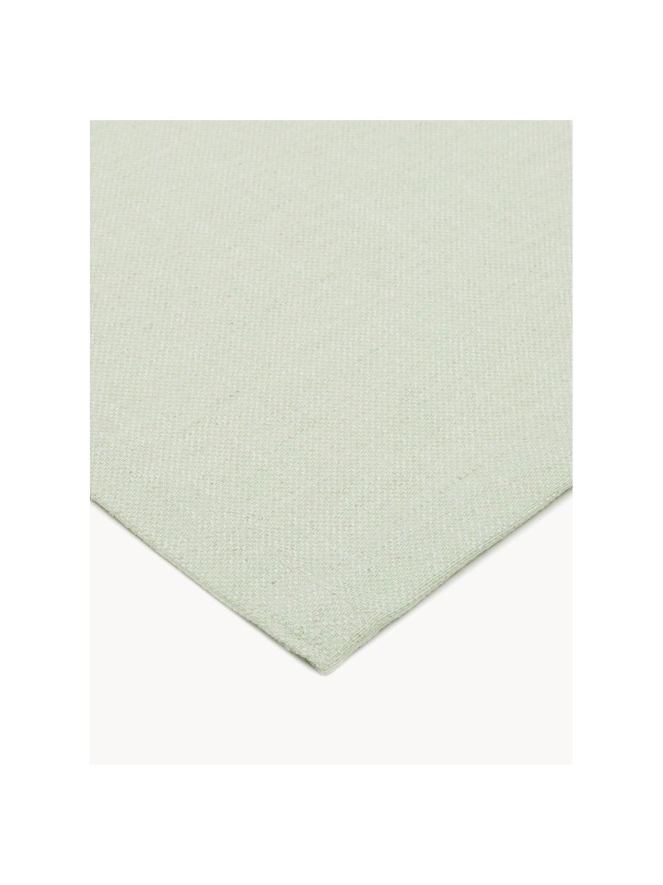 Tischläufer Riva, 55 % Baumwolle, 45 % Polyester

Das in diesem Produkt verwendete Material ist schadstoffgeprüft und zertifiziert nach STANDARD 100 by OEKO-TEX® 14.HIN.40536 HOHENSTEIN HTTI., Hellgrün, B 40 x L 150 cm