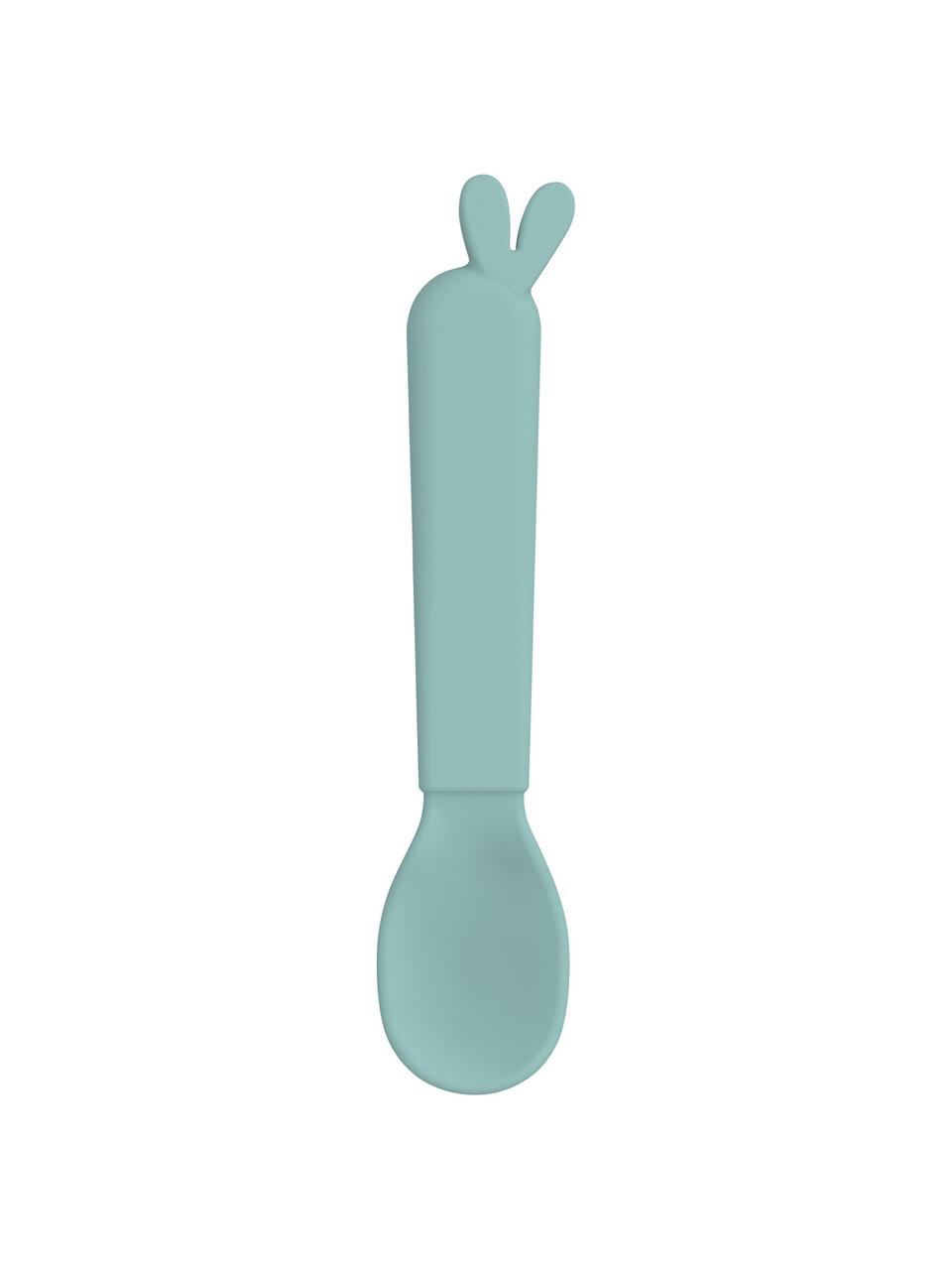 Set de cucharas Kiddish, 4 uds., Plástico, Tonos azules, L 13 cm