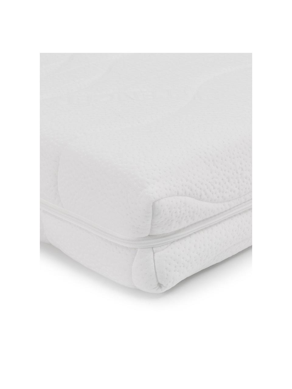 Materasso in schiuma fredda a 7 zone Vital, Rivestimento: Doppio jersey TENCEL® (56, Bianco, 160 x 200 cm