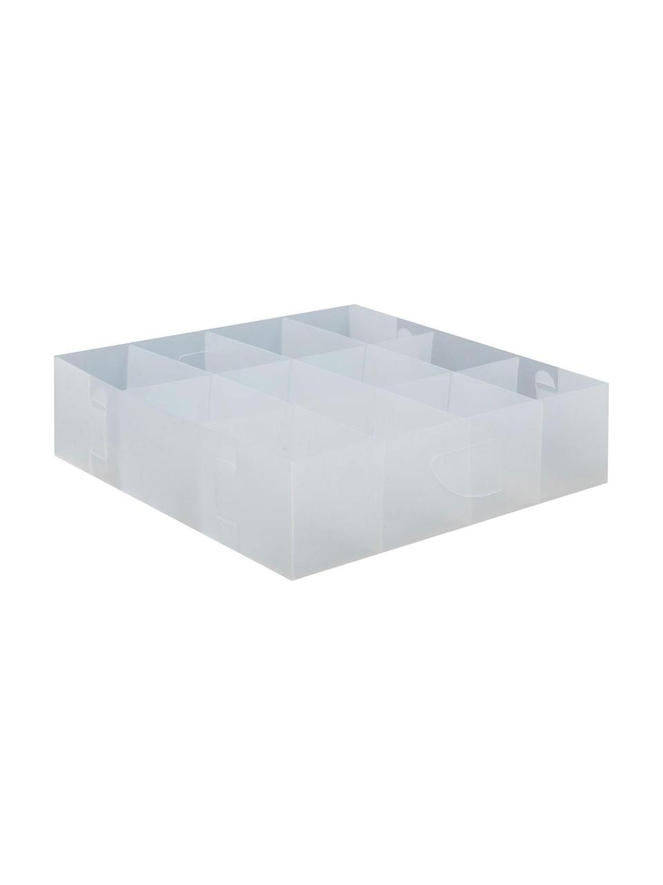 Organizadores Basami, 4 uds., Polipropileno, Transparente, An 30 x Al 8 cm