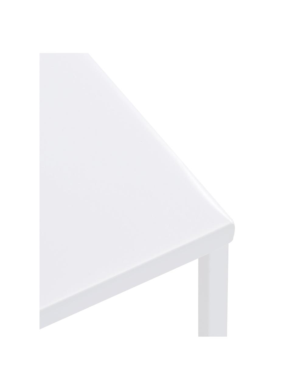 Kovový odkládací stolek Stina, Matná bílá