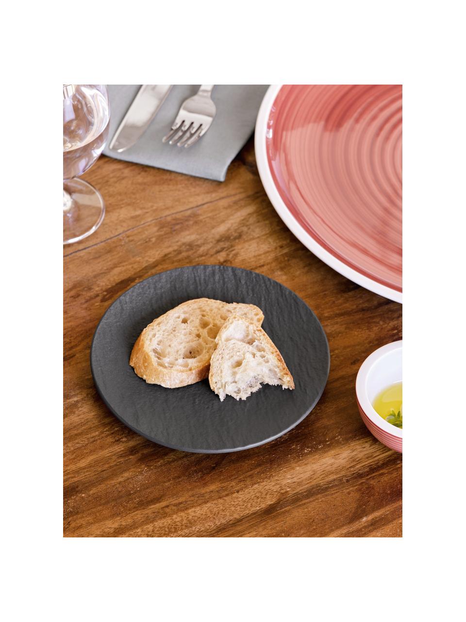 Piatto colazione in porcellana Manifattura Rock, Porcellana Premium, Nero, Ø 16 cm