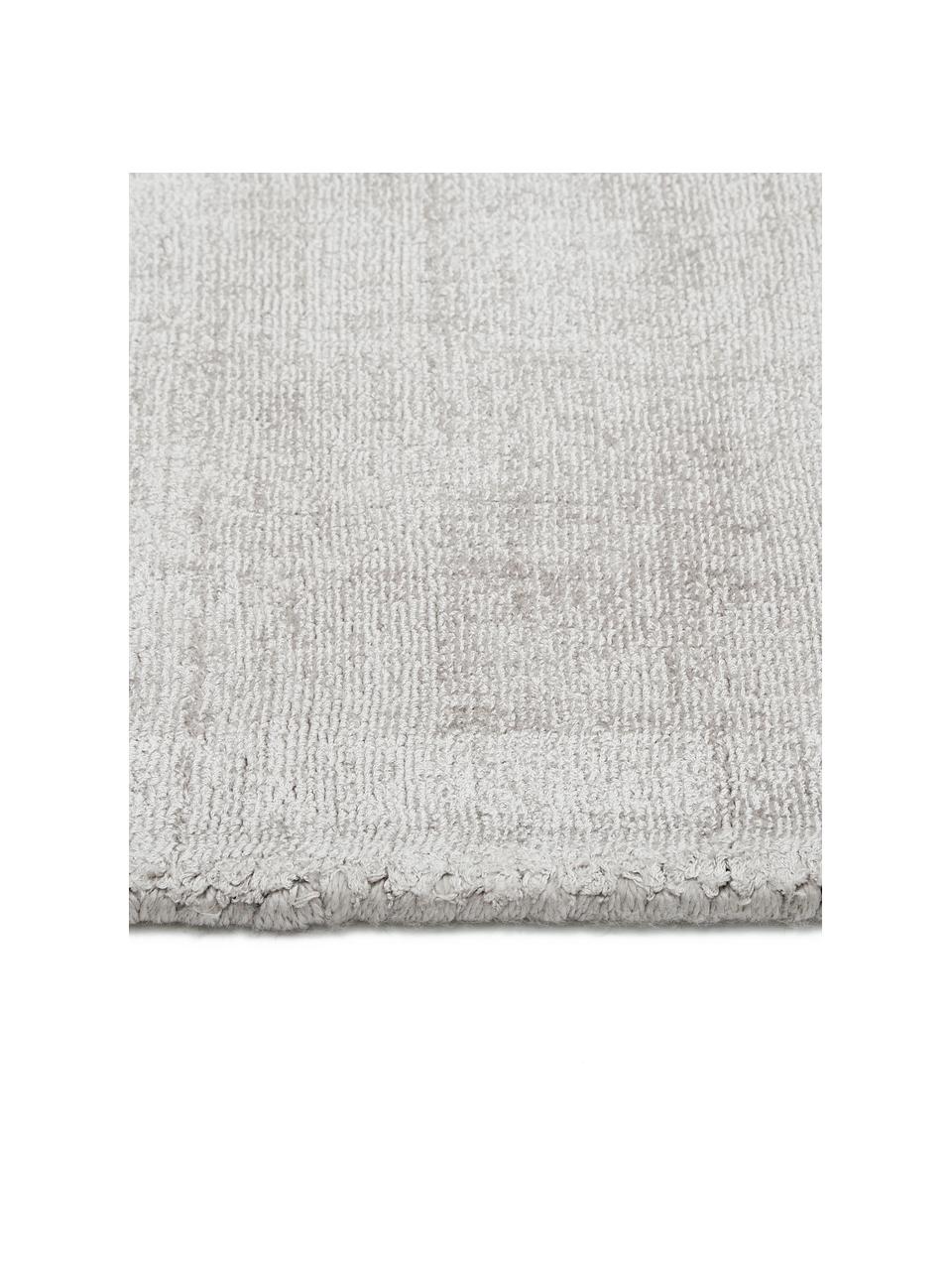 Tapis de couloir gris en viscose Jane, Gris-beige clair, larg. 80 x long. 300 cm