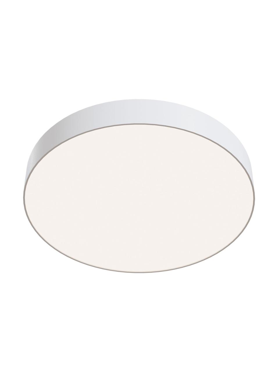 LED-Deckenleuchte Zon in Weiß, Lampenschirm: Aluminium, beschichtet, Weiß, Ø 40 x H 6 cm