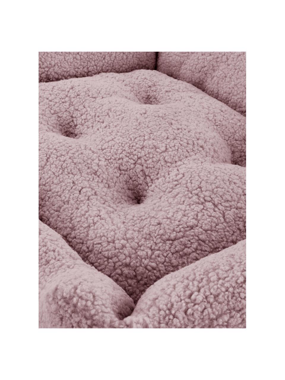 Cuccia per animali in teddy Kelsey, Rivestimento: teddy (100% poliestere), Rosa chiaro, Larg. 58 x Lung. 78 cm