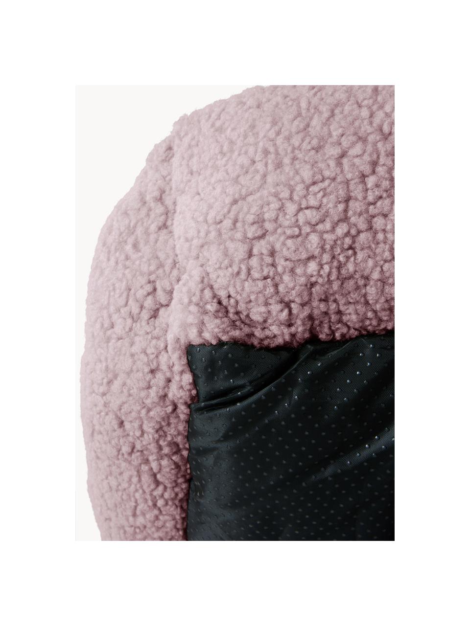Cama para mascotas de borreguillo Kelsey, Tapizado: tejido bouclé (100% polié, Rosa claro, An 58 x L 78 cm
