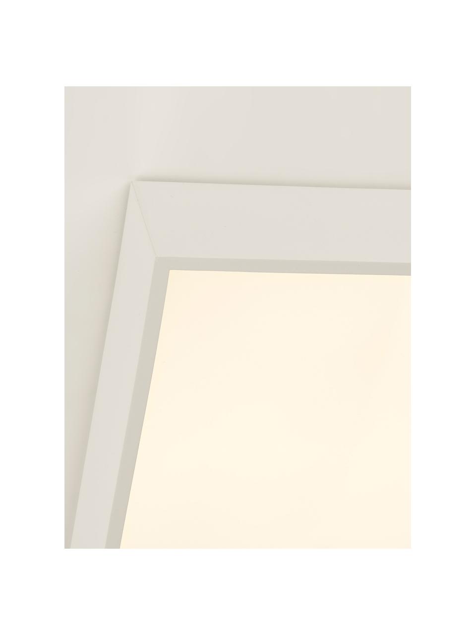 Kleine LED plafondlamp Zeus in wit, Diffuser: kunststof, Gebroken wit, B 30 x H 6 cm