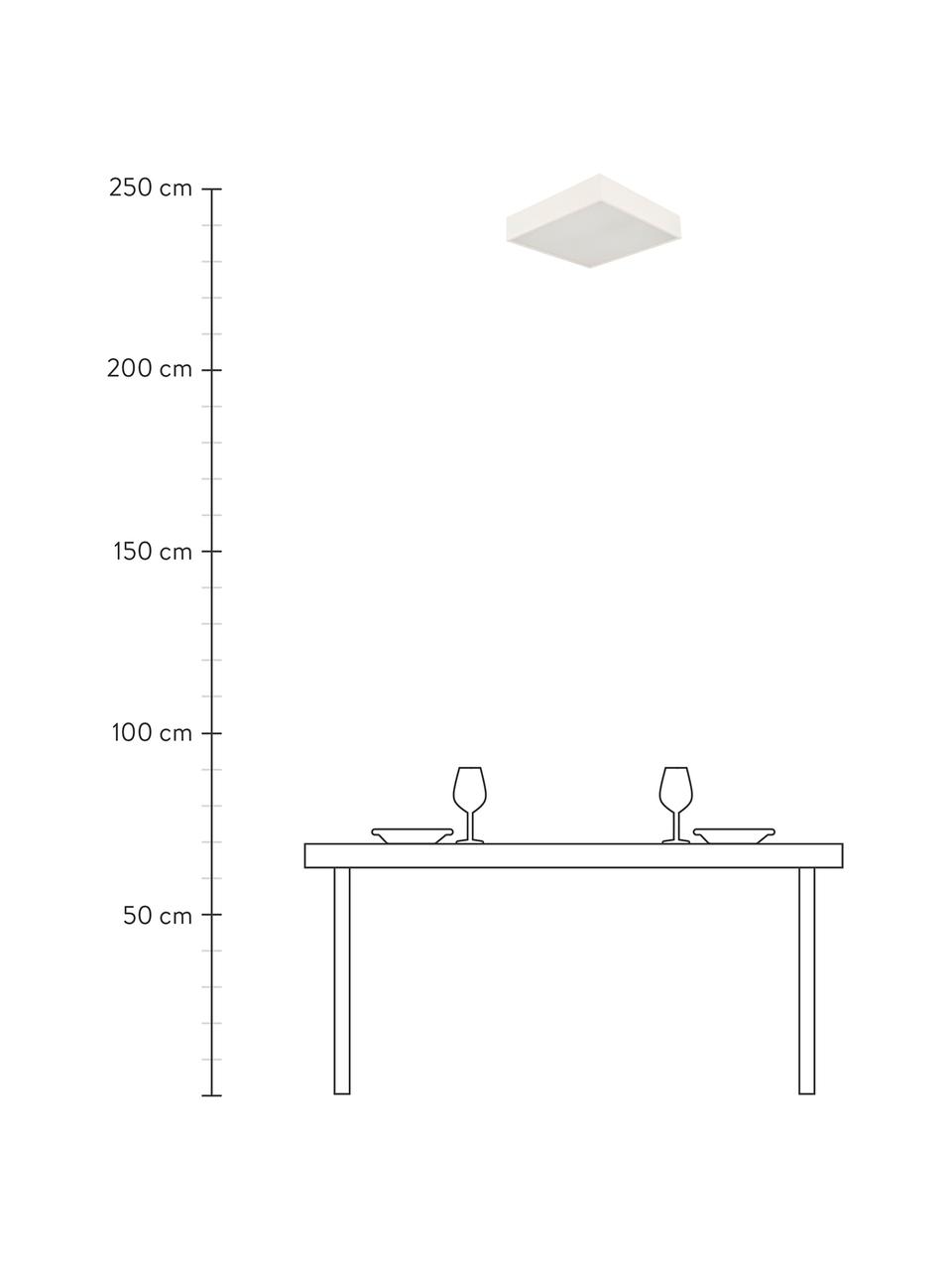 Plafoniera da bagno piccola a LED Zeus, Struttura: alluminio rivestito, Bianco latteo, Larg. 30 x Alt. 6 cm