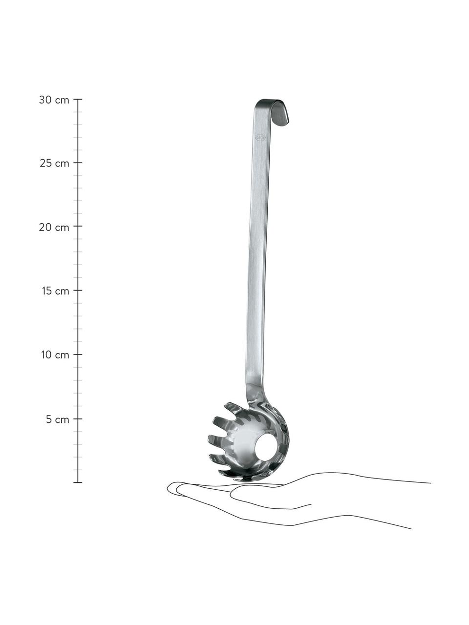 Roestvrijstalen spaghettiserver Hook met haak, Edelstaal 18/10, Zilverkleurig, L 30 cm