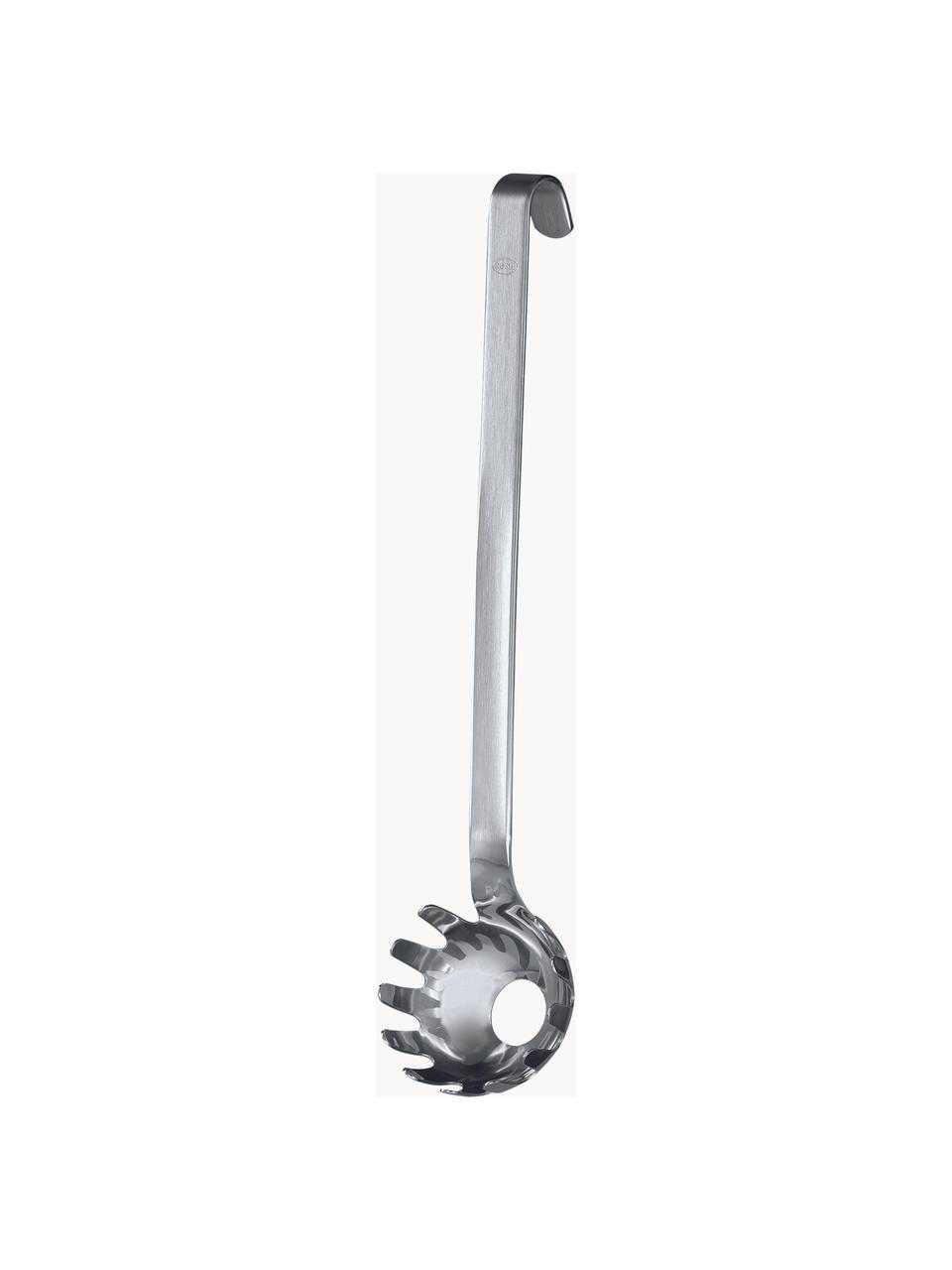 Mestolo per spaghetti in acciaio inox con gancio Hook, Acciaio inossidabile 18/10, Argentato opaco, Lung. 30 cm