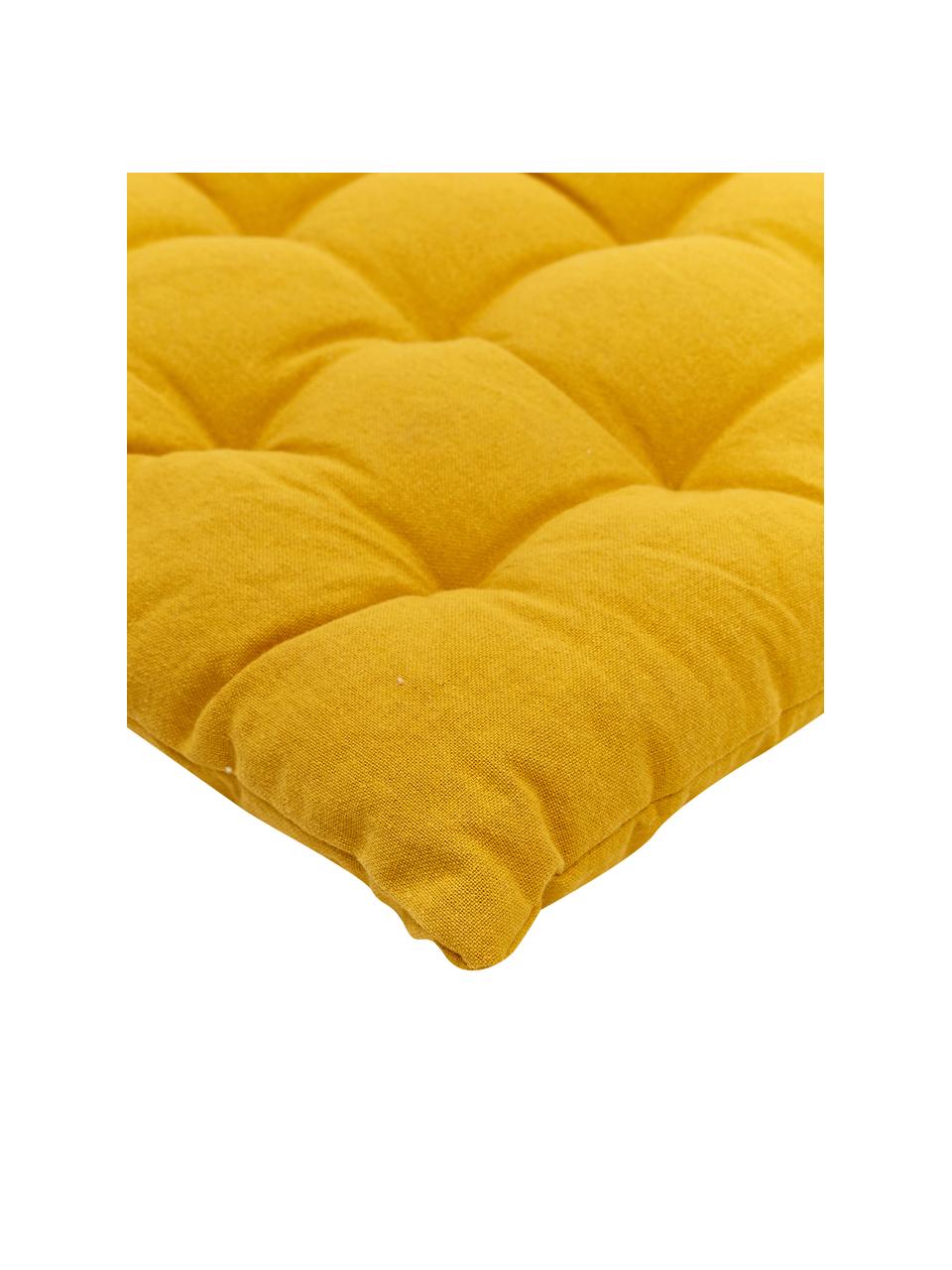 Cuscino sedia lungo Gavema, Giallo senape, Larg. 40 x Lung. 120 cm