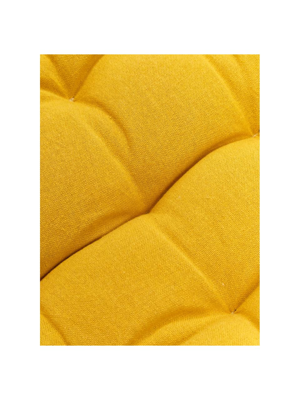 Matelas pour banc jaune moutarde Gavema, Jaune moutarde, larg. 40 x long. 120 cm