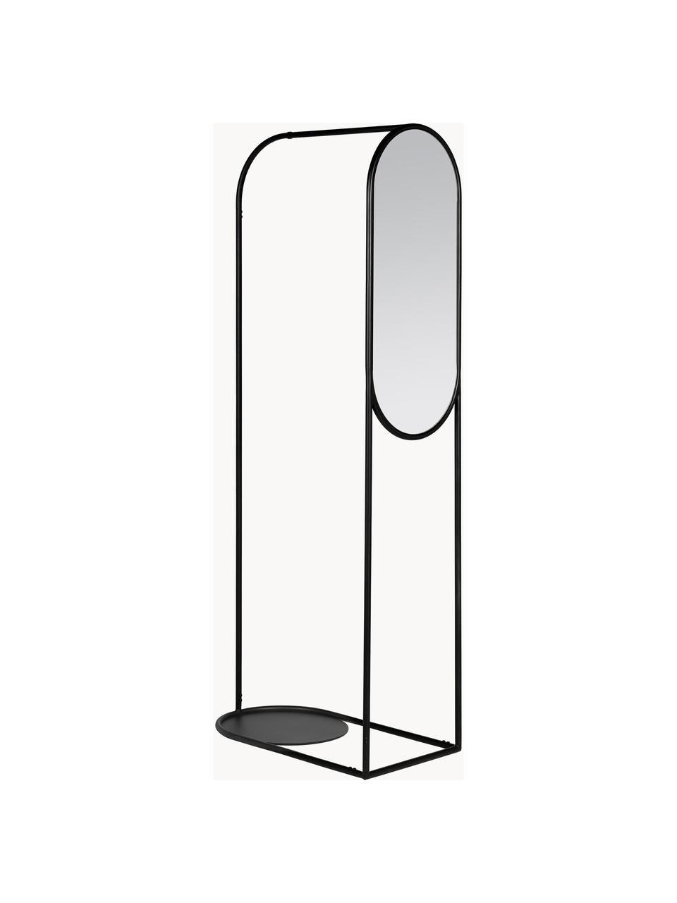 Kovový věšák na oblečení Archie, Černá, Š 70 cm, V 180 cm