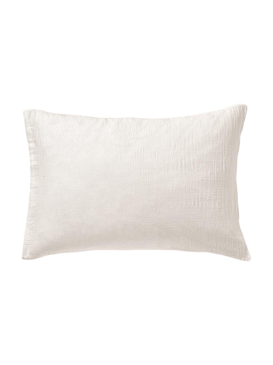 Funda de almohada de muselina Odile, Beige, An 45 x L 110 cm