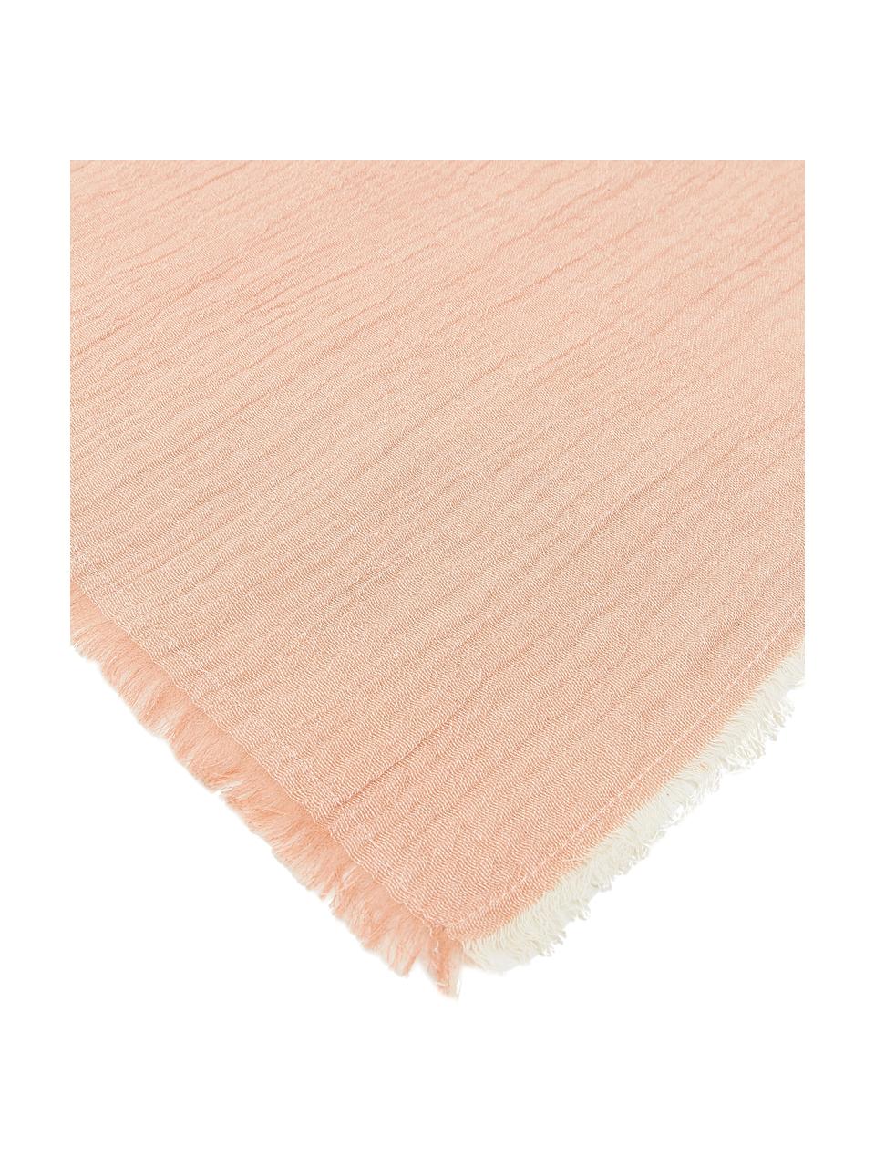 Tovagliolo di stoffa rosa Layer 4 pz, 100% cotone, Rosa, bianco crema, Larg. 45 x Lung. 45 cm