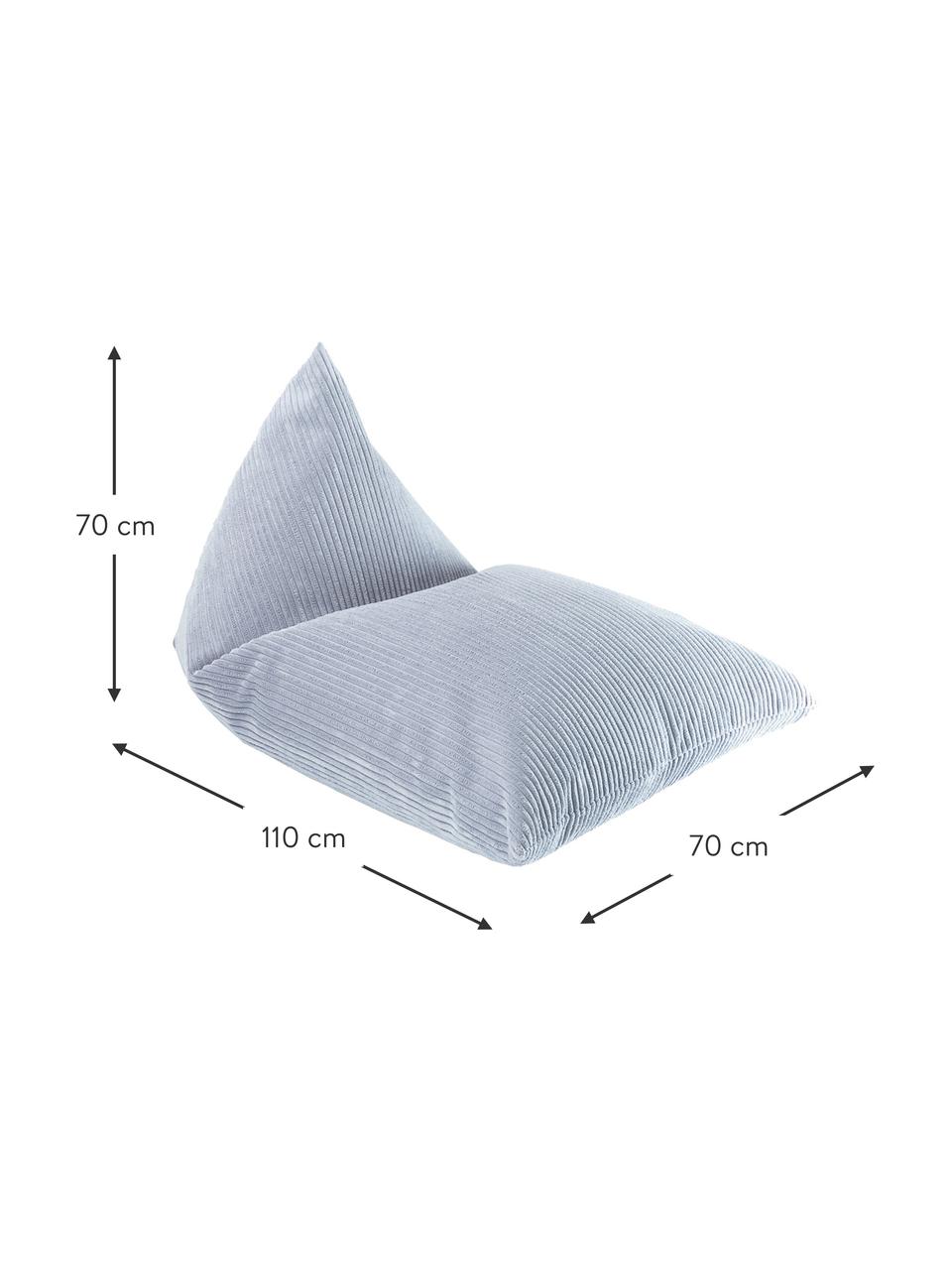 Kinder-Liegesack Sugar aus Cord, Bezug: Cord (100 % Polyester), Cord Lila, B 110  x T 70 cm