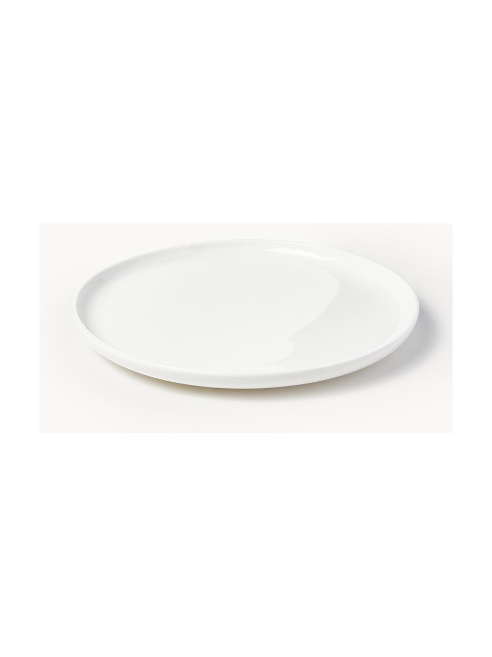 Dessous-de-plat en porcelaine Nessa, Porcelaine de haute qualité, émaillé, Blanc cassé, haute brillance, Ø 32 cm