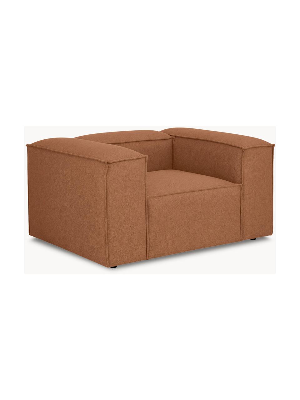 Poltrona Lennon, Rivestimento: 100% poliestere Con 15.00, Struttura: legno di pino massiccio, , Gambe: plastica, Tessuto color torrone, Larg. 130 x Prof. 101 cm