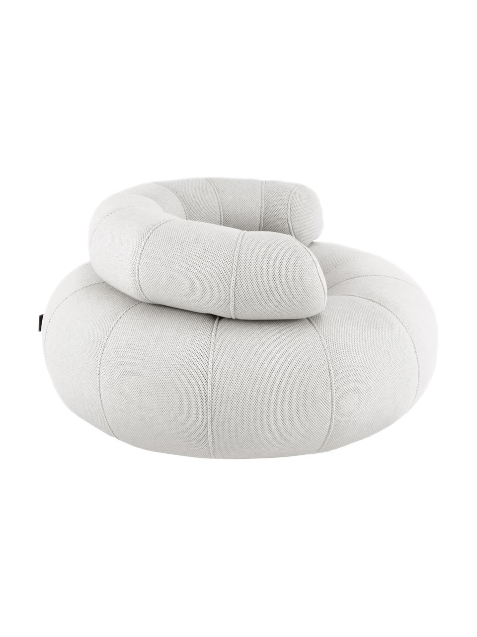 Outdoor-Loungesessel Don Out, handgefertigt, Bezug: 70 % PAN + 30 % PES, wass, Hellgrau, Ø 98 x H 50 cm