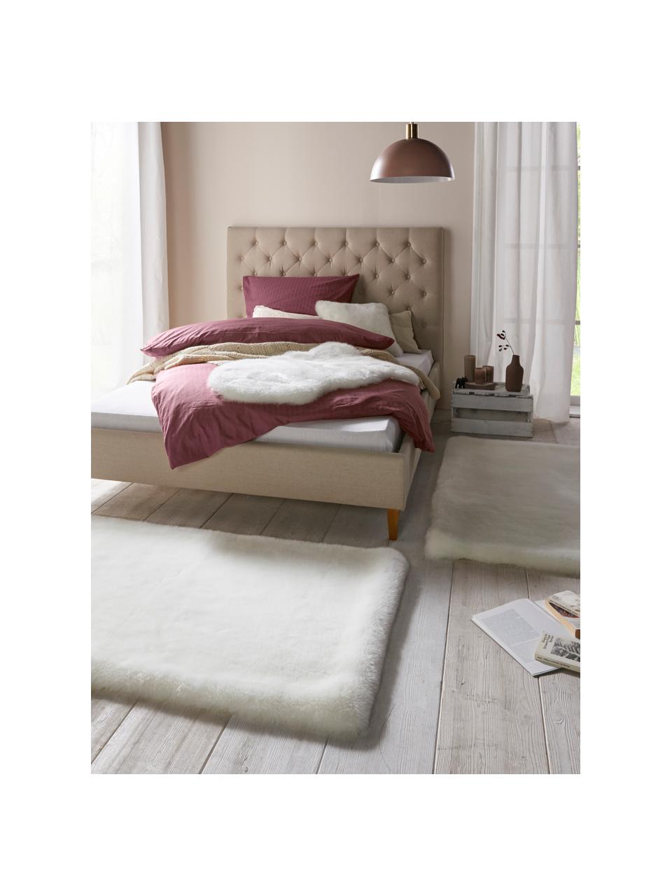 Tapis moelleux blanc en fourrure synthétique Superior, Blanc