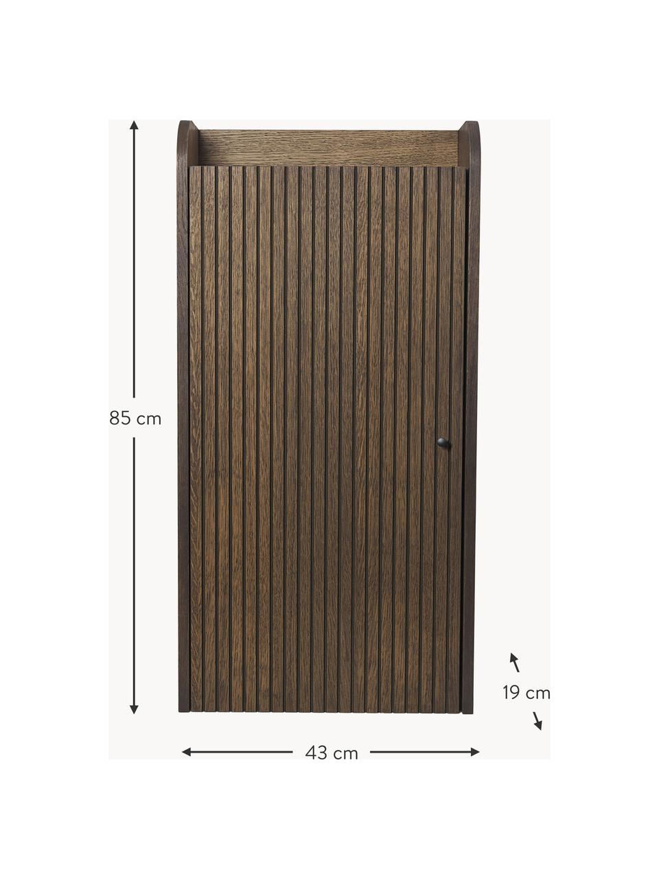 Étagère murale en bois Sill, Placage en bois de chêne, MDF laqué 

Ce produit est fabriqué à partir de bois certifié FSC® issu d'une exploitation durable, Bois de chêne foncé, larg. 43 x haut. 85 cm