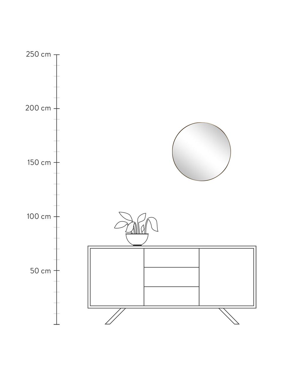 Okrúhle zrkadlo Lacie, Zlatá, Ø 72 cm