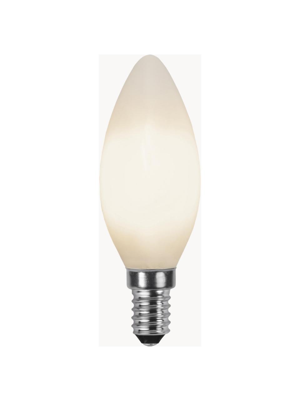 Lampadina E14, bianco caldo, 1 pz, Lampadina: vetro, Base lampadina: alluminio, Bianco, Ø 4 x Alt. 10 cm