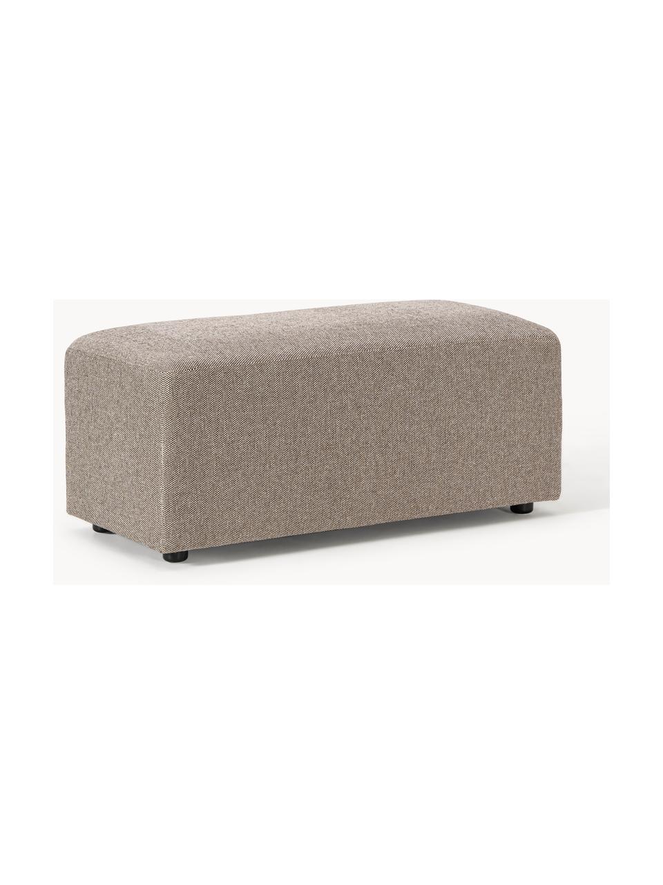 Pouf Melva, larg. 99 x prof. 42 cm, Tissu grège, larg. 99 x prof. 42 cm