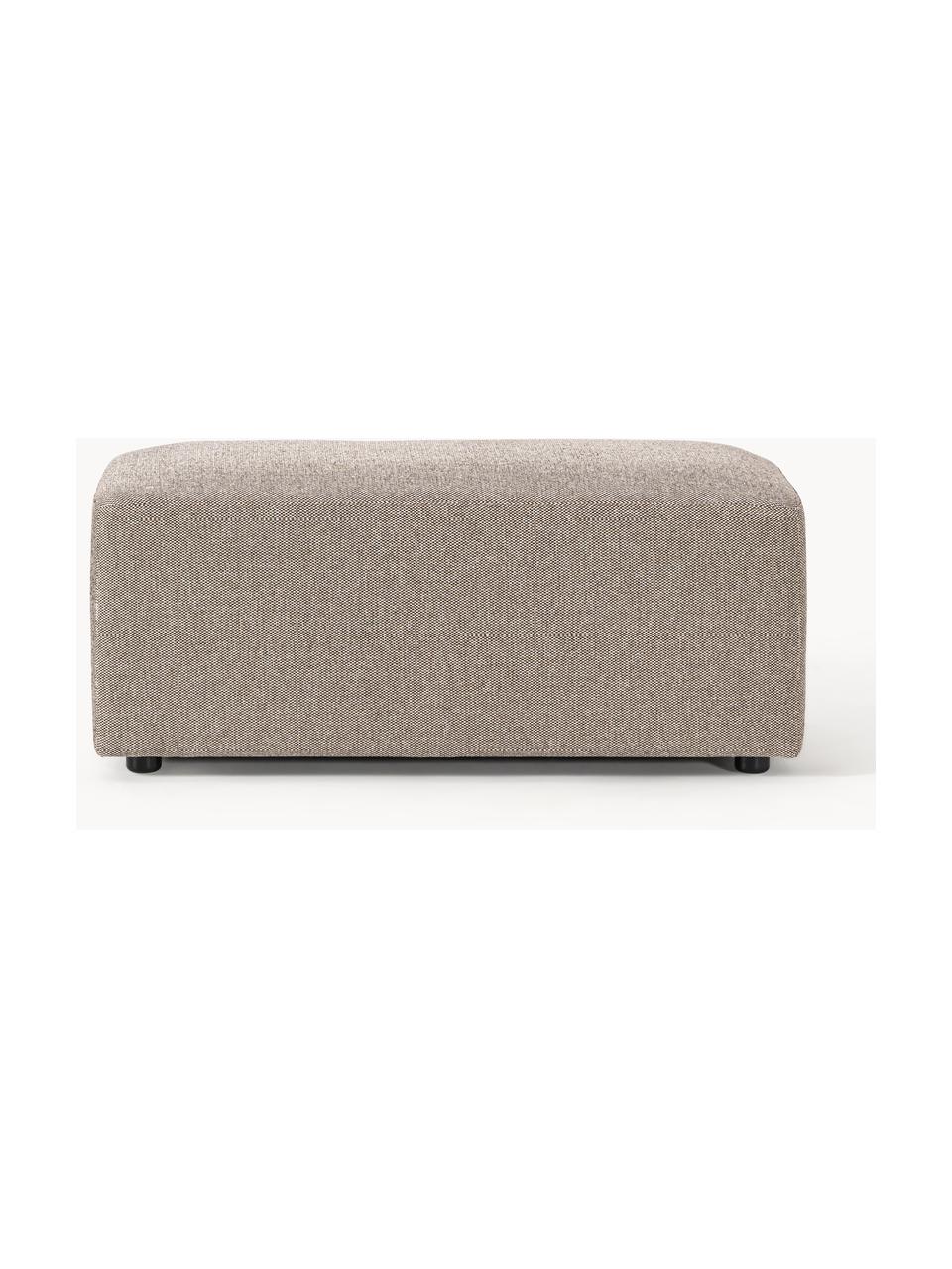 Pouf Melva, larg. 99 x prof. 42 cm, Tissu grège, larg. 99 x prof. 42 cm