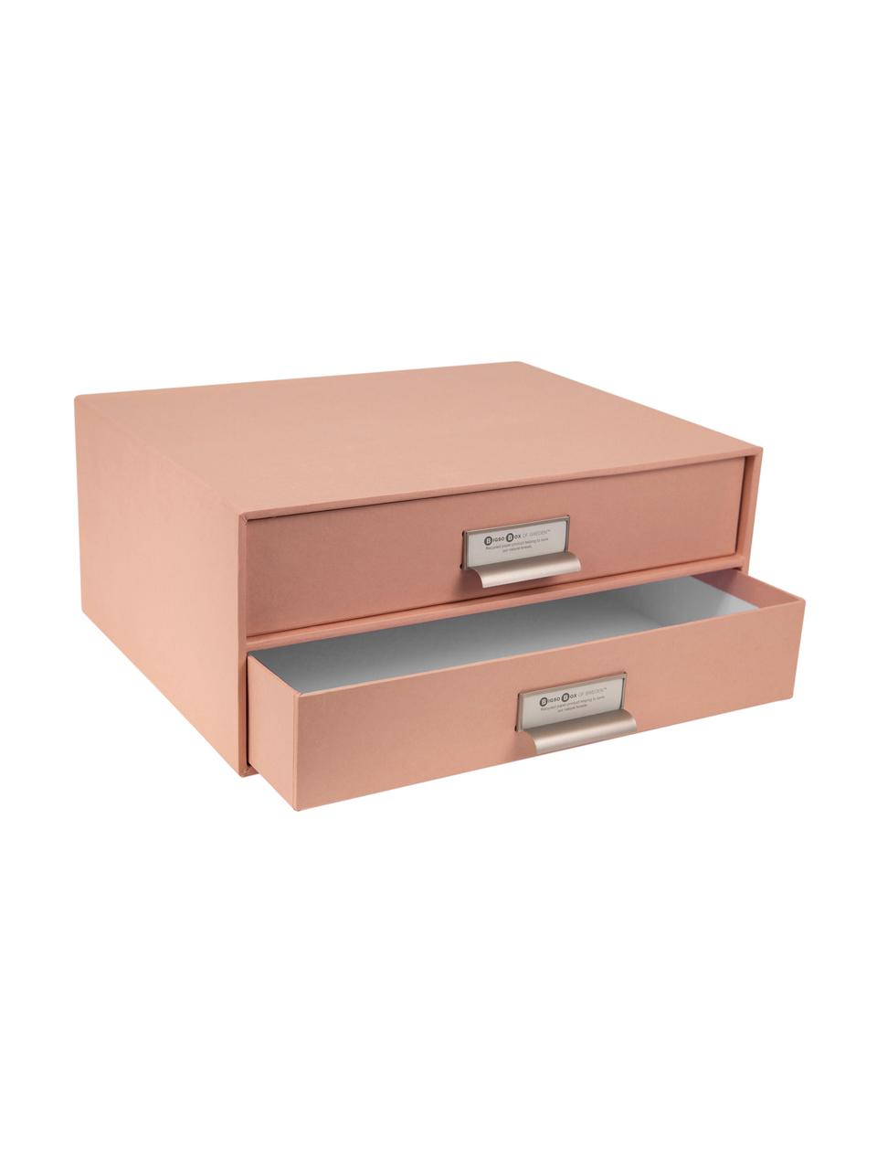 Organizador de escritorio Birger, Organizador: cartón laminado, Rosa palo, An 33 x Al 15 cm