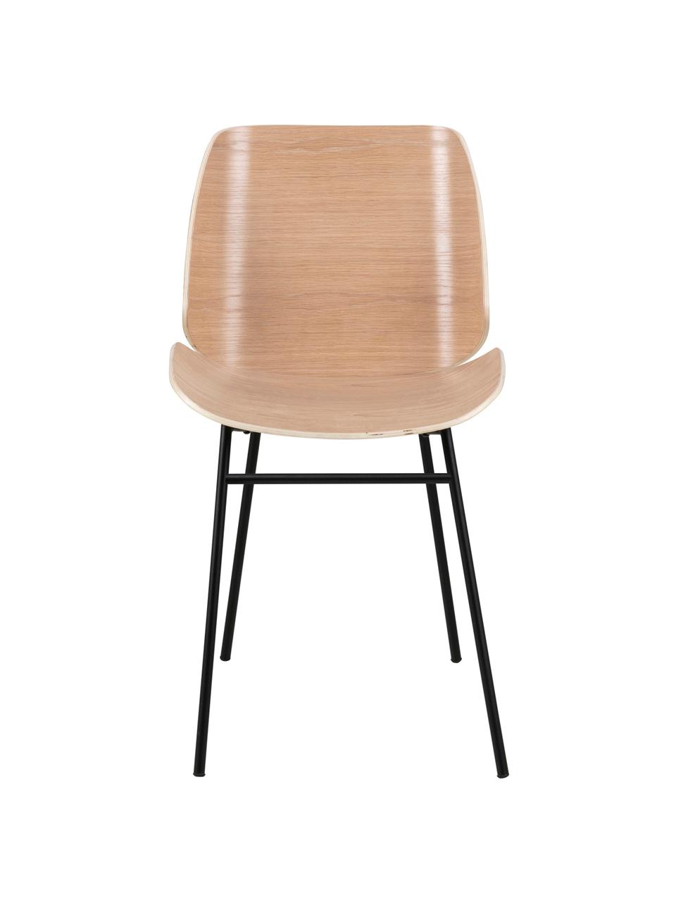 Dřevěná židle Aks, 2 ks, Dub