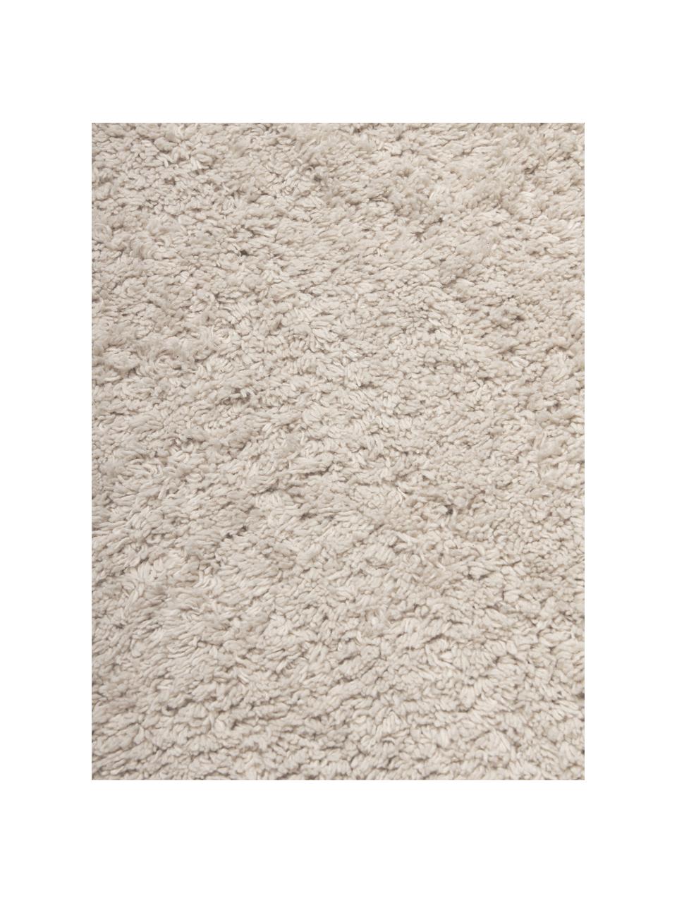 Alfombra redonda artesanal de algodón Daya, Beige, Ø 250 cm (Tamaño XL)