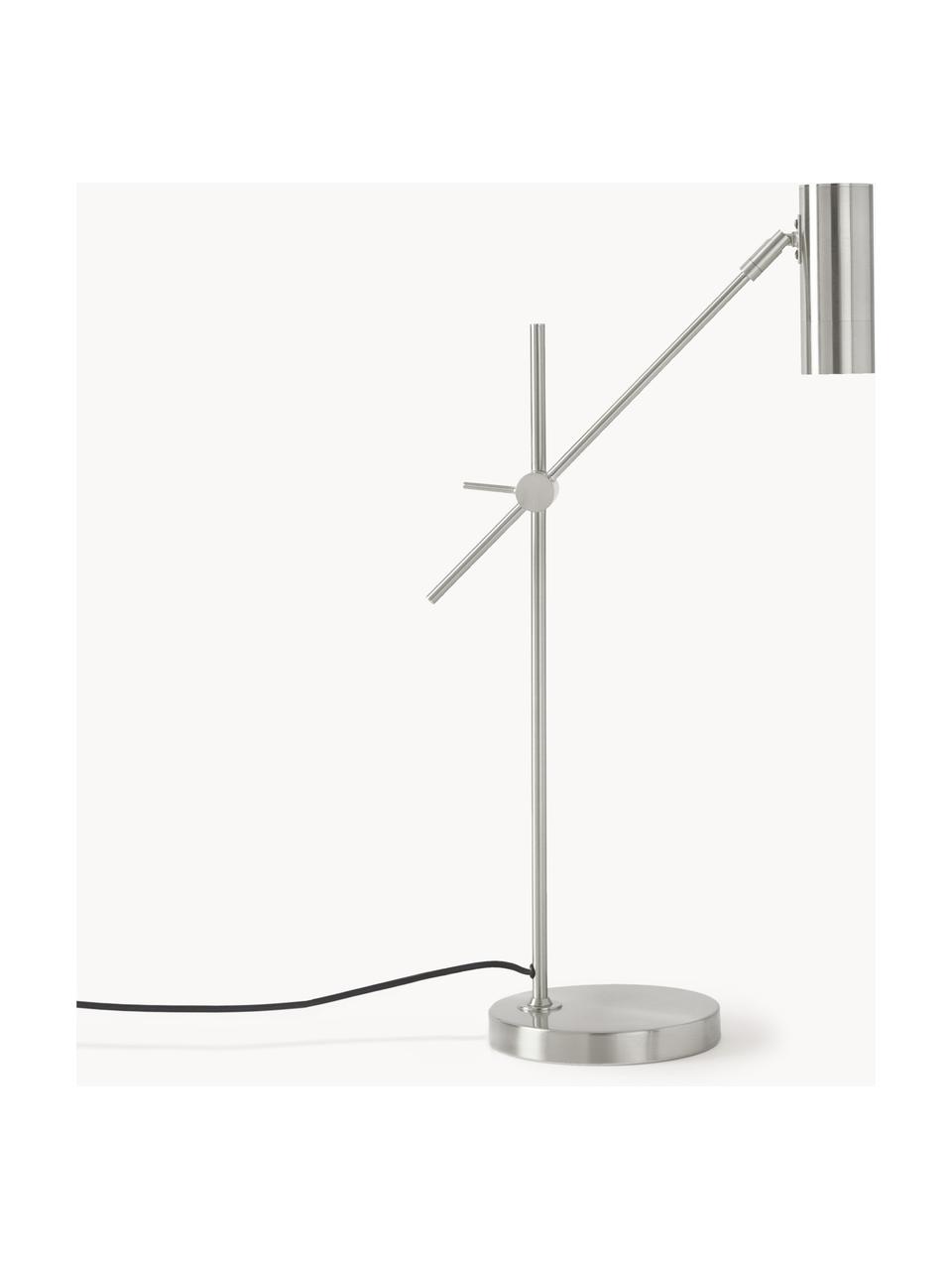 Bureaulamp Cassandra, Zilverkleurig, D 47 x H 55 cm