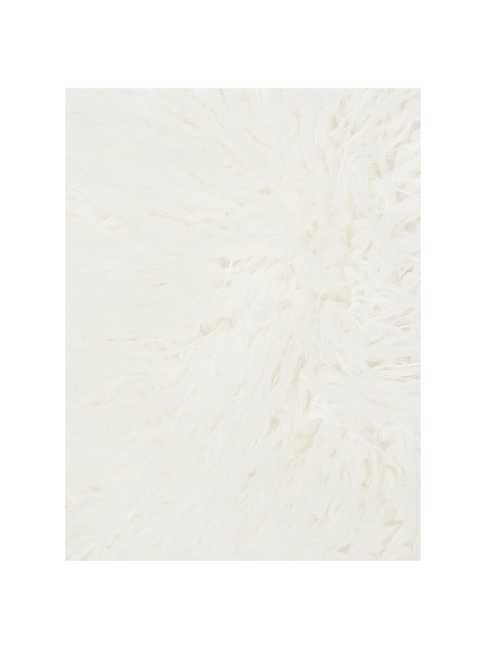 Kunstfell-Teppich Morten, gelockt, Vorderseite: 67% Acryl, 33% Polyester, Rückseite: Polyester, Creme, 60 x 180 cm