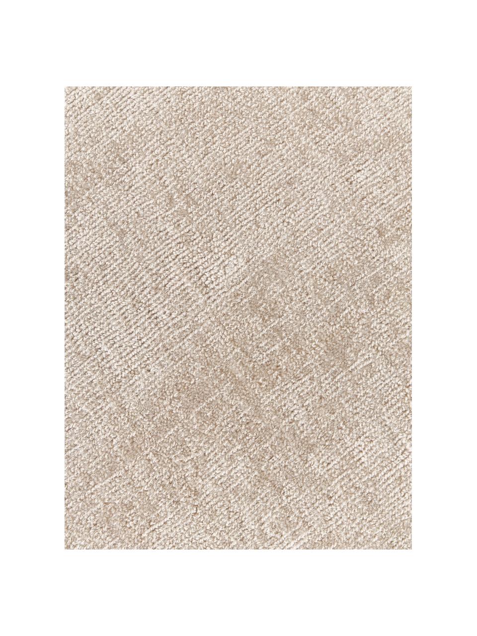 Tapis chatoyant Kari, 100 % polyester, certifié GRS, Beige, larg. 80 x long. 150 cm (taille XS)
