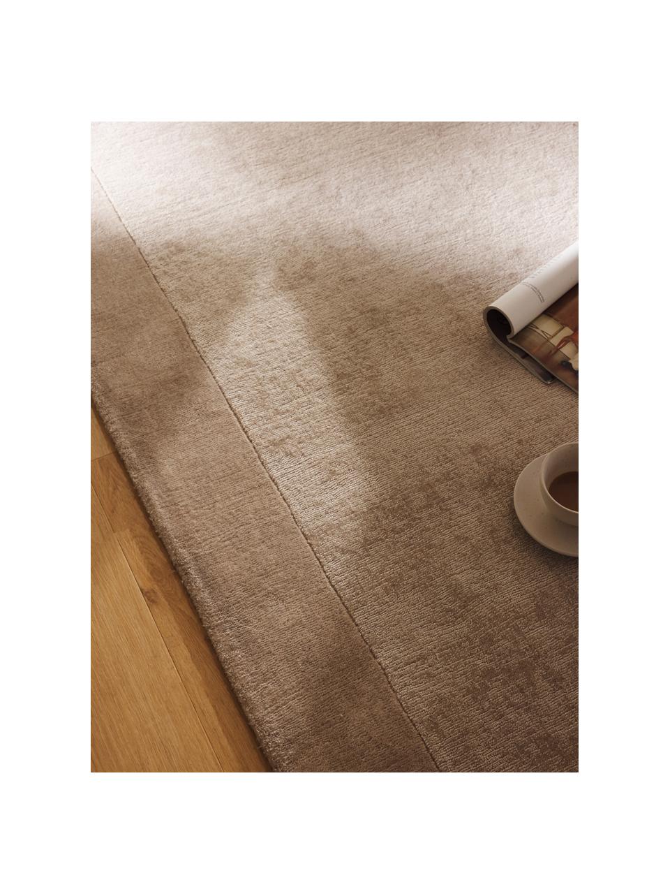 Tapis à poils courts Kari, 100 % polyester, certifié GRS, Beige, larg. 80 x long. 150 cm (taille XS)