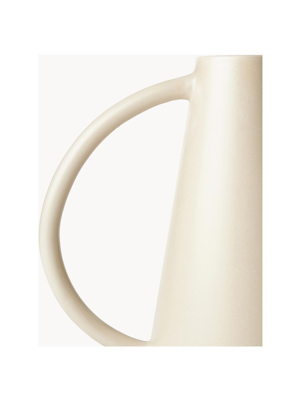 Vaso di design Frigya, Gres, Beige chiaro, Ø 6 x Alt. 31 cm