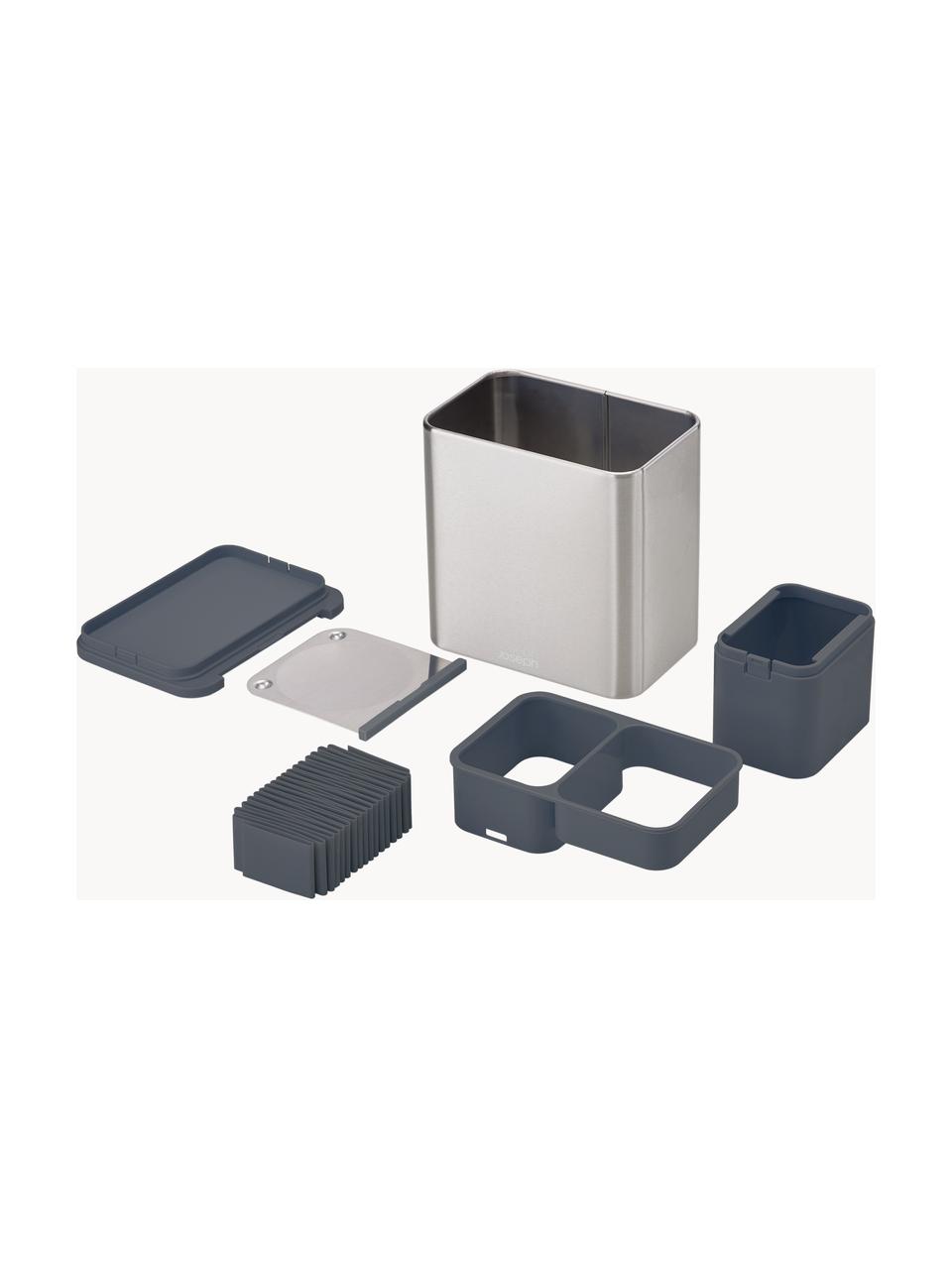 Abtropfbehälter Surface, Behälter: Edelstahl, gebürstet, Silberfarben, B 18 x H 20 cm